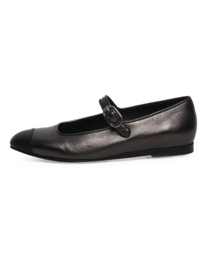 Le Monde Béryl leather ballet flats - Schwarz Schwarz
