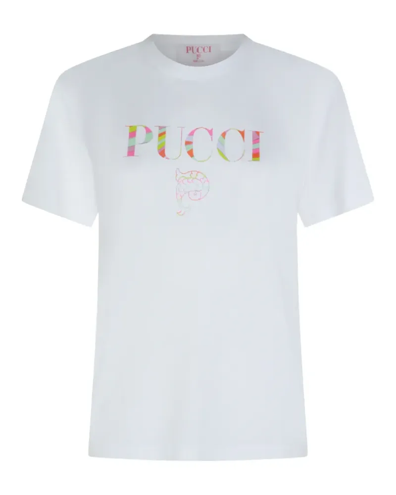 Emilio Pucci logo-print T-shirt - Weiß Weiß