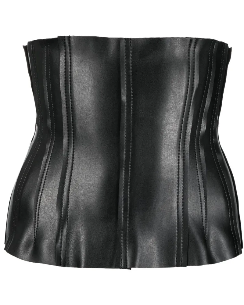 Norma Kamali Grace Korsett mit Finish - Schwarz Schwarz