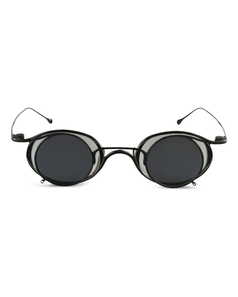 RIGARDS x Ziggy Chen runde Sonnenbrille - Schwarz Schwarz