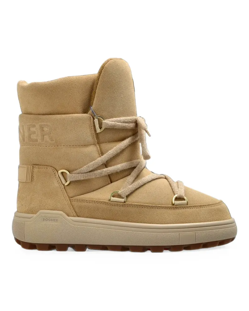Bogner Chamonix Schneestiefel aus Wildleder - Nude Nude