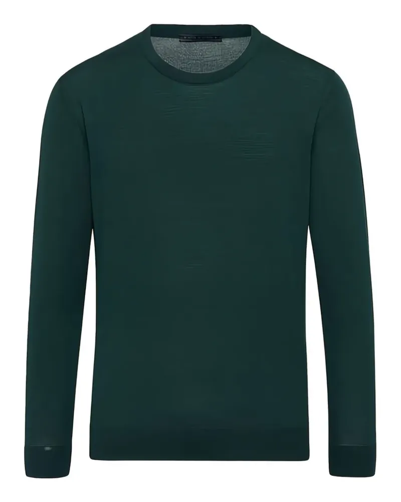 Kiton Langarmshirt mit rundem Ausschnitt - Grün Grün