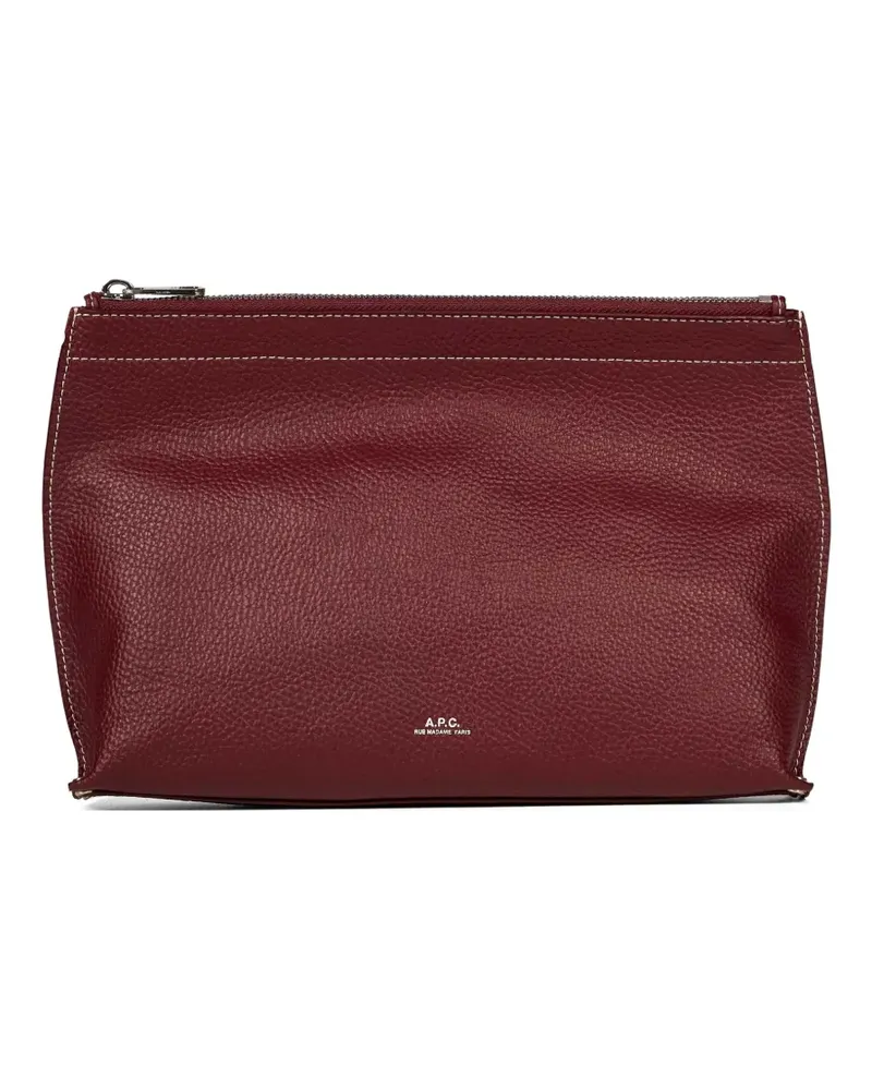 A.P.C. Neige Clou Clutch - Rot Rot