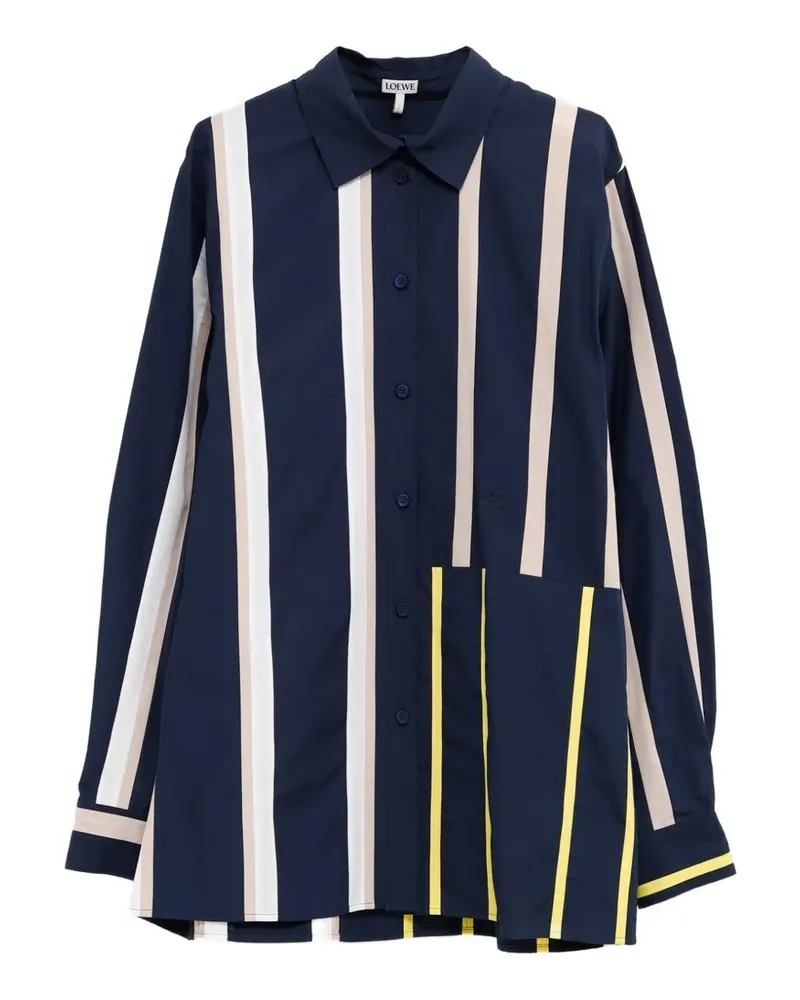 Loewe Gestreiftes Hemd - Blau Blau