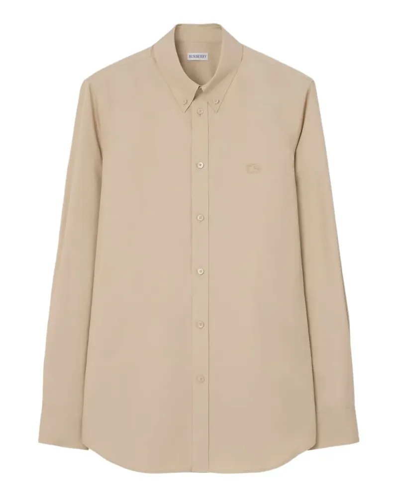 Burberry slim- fit cotton shirt - Nude Nude