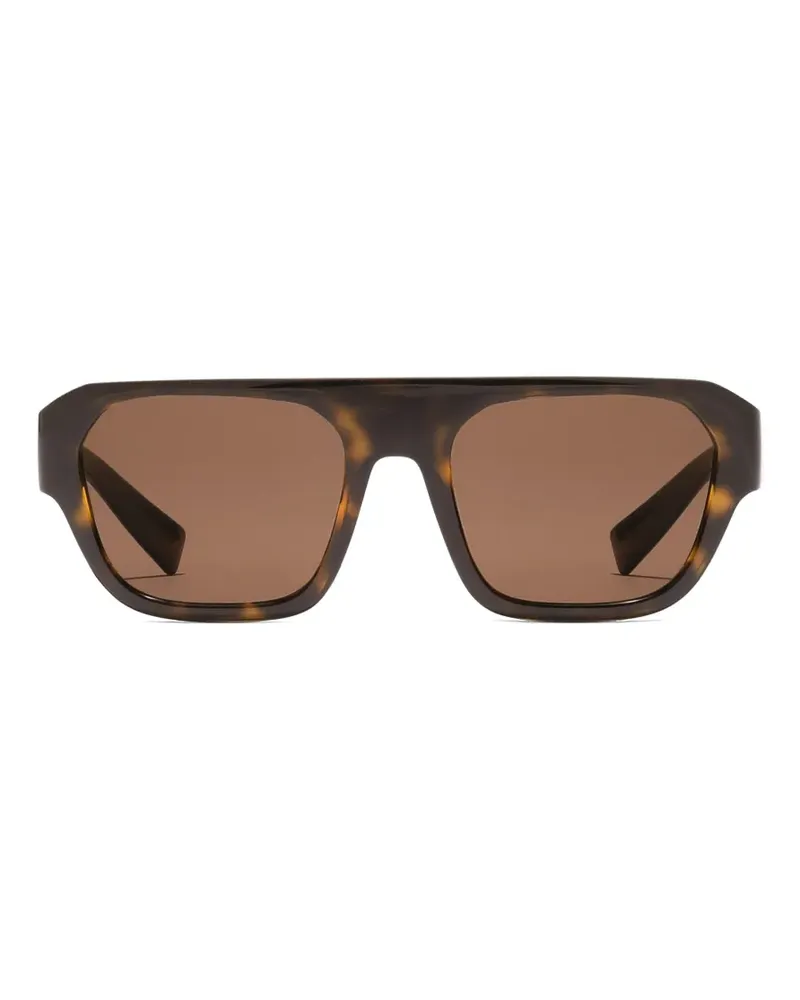 Dolce & Gabbana DG crossed sunglasses - Braun Braun