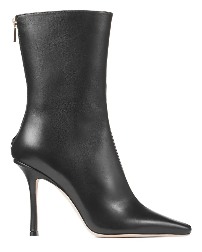 Jimmy Choo Rosie Stiefel mit spitzer Kappe 100mm - Schwarz Schwarz