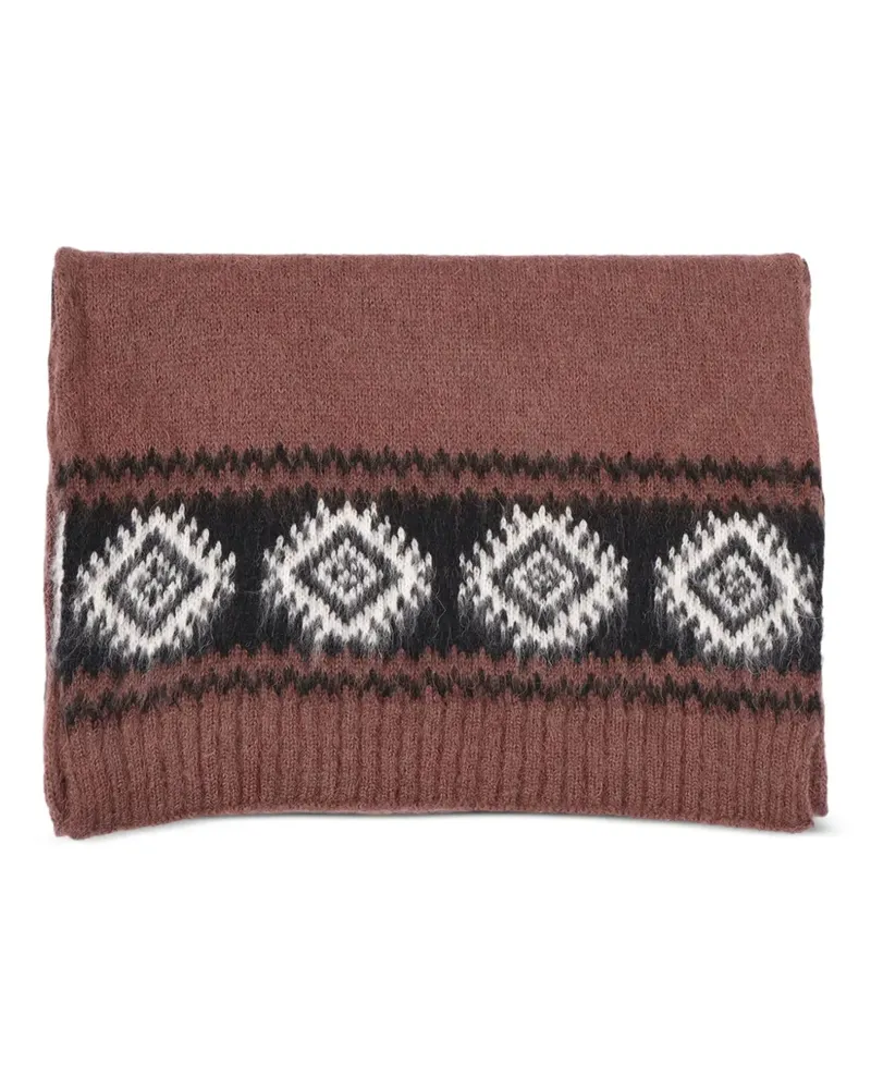 Ermanno Scervino Geometrisch gemusterter Schal - Braun Braun