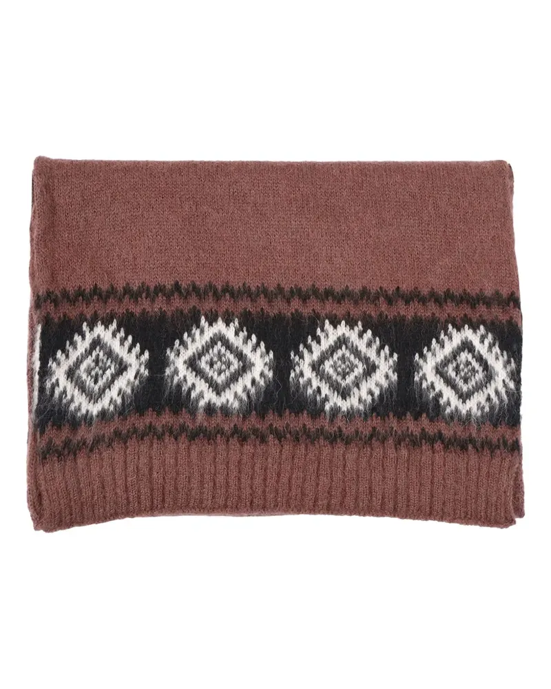 Ermanno Scervino geometric-pattern scarf - Braun Braun