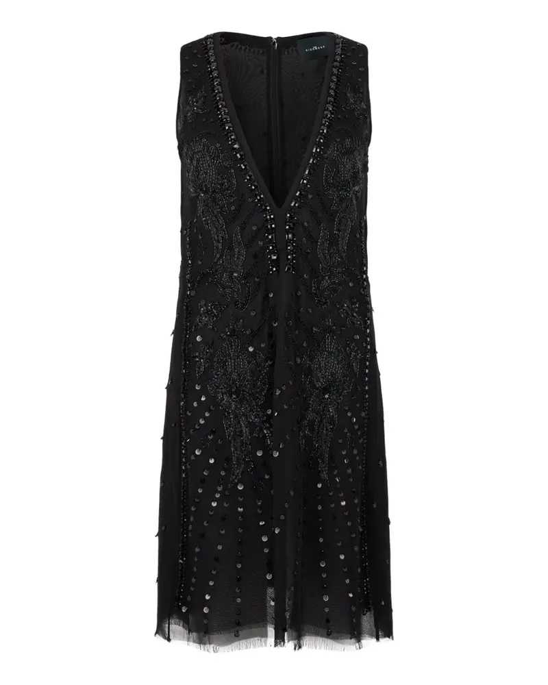 John Richmond Minikleid mit Pailletten - Schwarz Schwarz