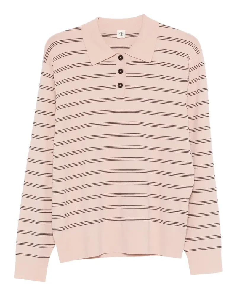 The Garment Gestreiftes Madison Poloshirt - Rosa Rosa