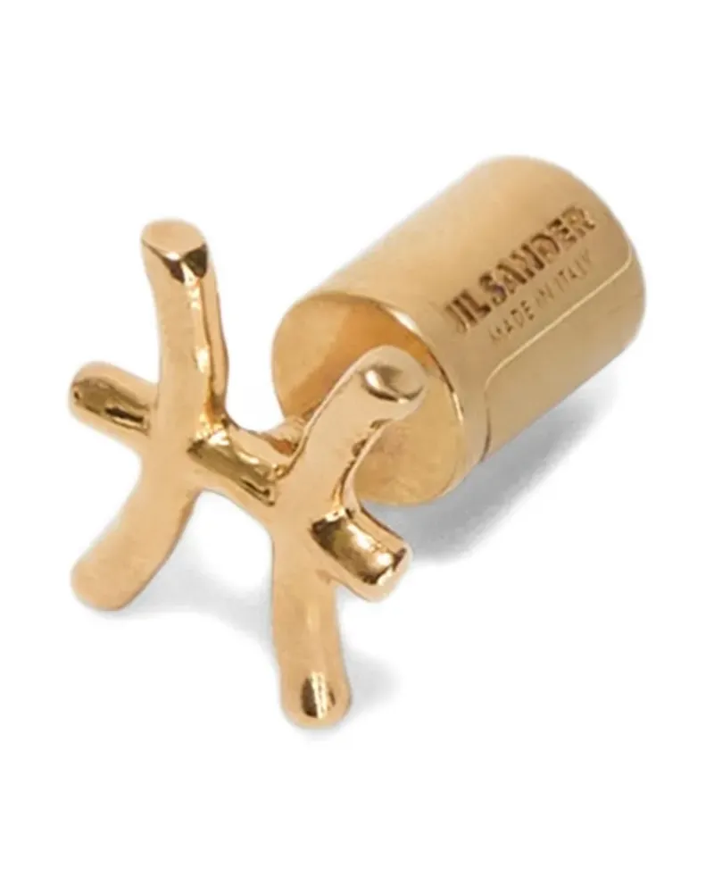 Jil Sander Einzelner Ohrring mit Sternzeichen - Gold Gold