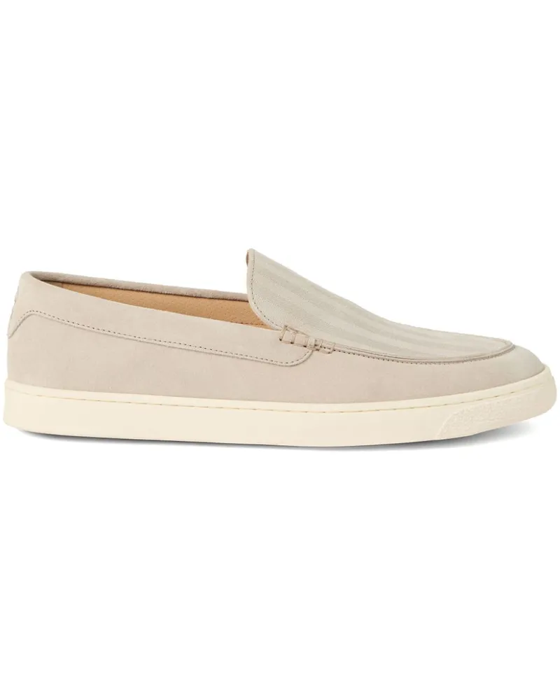 Brunello Cucinelli Loafer aus Wildleder - Nude Nude