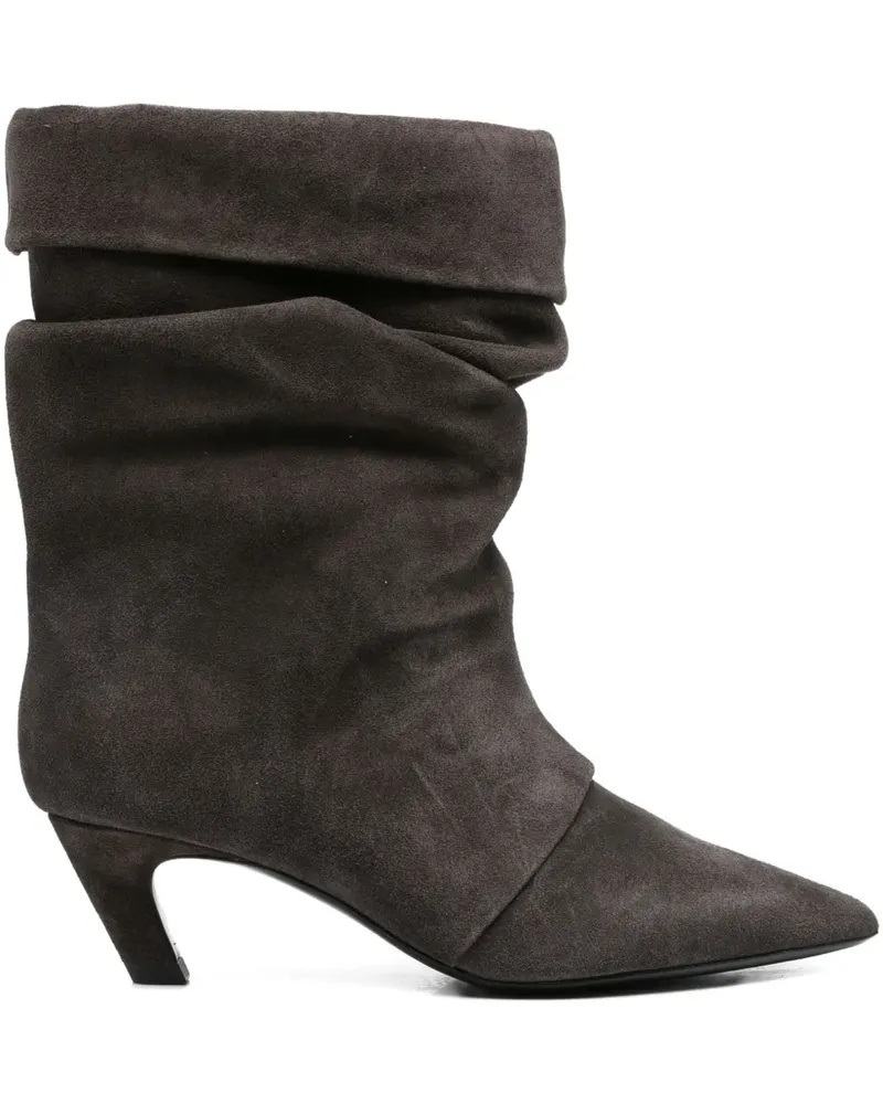 ash Spitze Stiefel mit lockerem Schnitt 50mm - Grau Grau