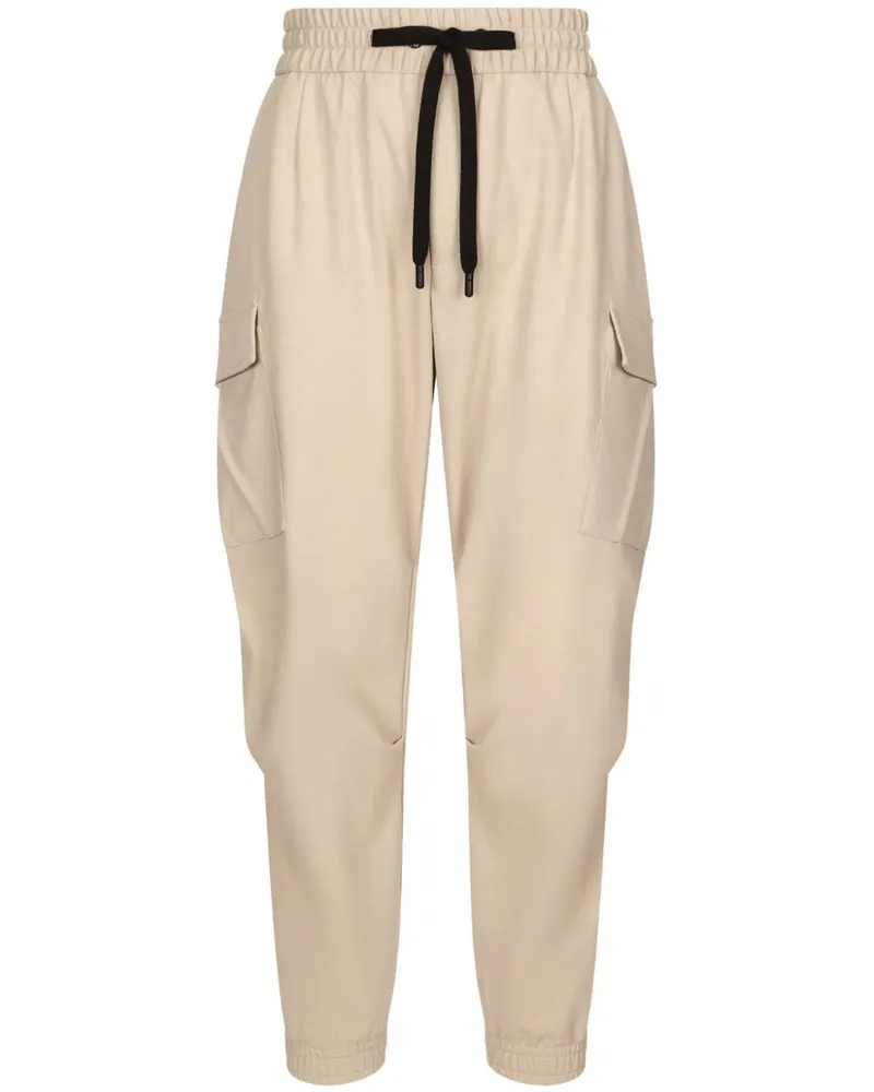 Dolce & Gabbana Jogginghose mit Logo-Patch - Nude Nude