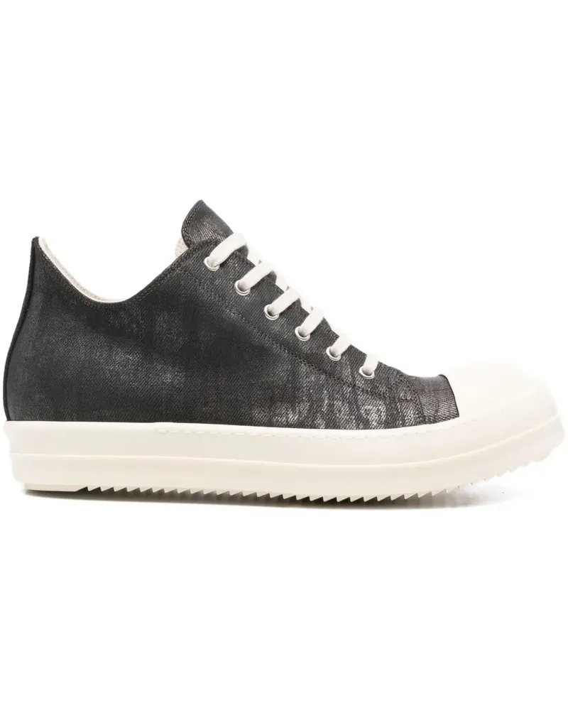 DRKSHDW by Rick Owens Jeans-Sneakers im Metallic-Look - Grau Grau