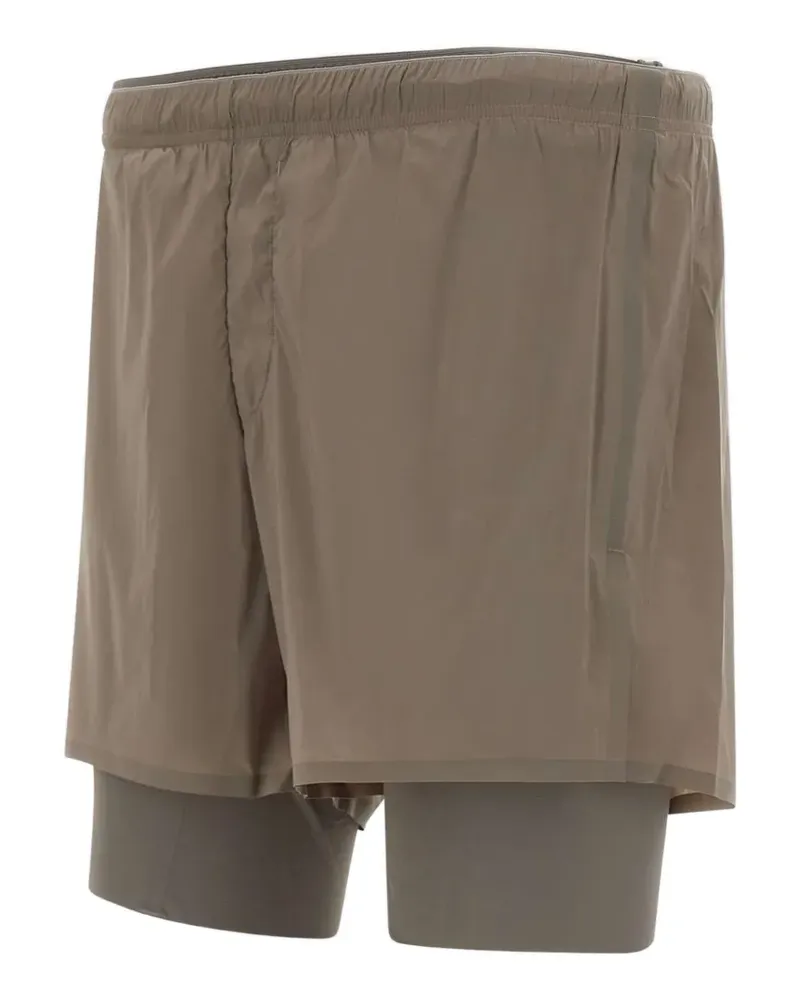 Satisfy TechSilk™ 8" double-layer running shorts - Braun Braun