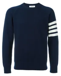 Thom Browne Kaschmirpullover mit rundem Ausschnitt Blau