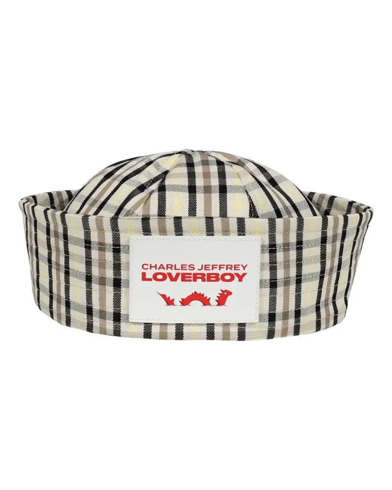 Charles Jeffrey Loverboy Schiebermütze mit Karomuster - Nude Nude