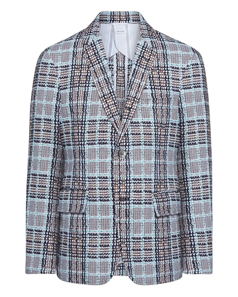 Thom Browne Kariertes Sakko - Blau Blau