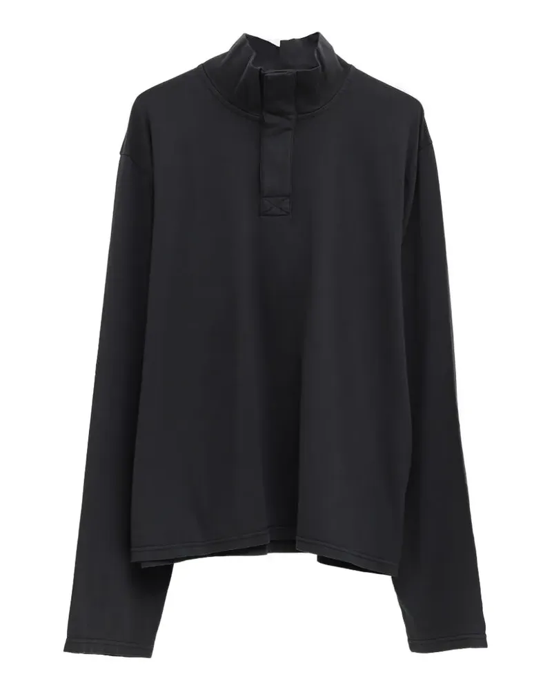 Our Legacy high-neck T-shirt - Schwarz Schwarz