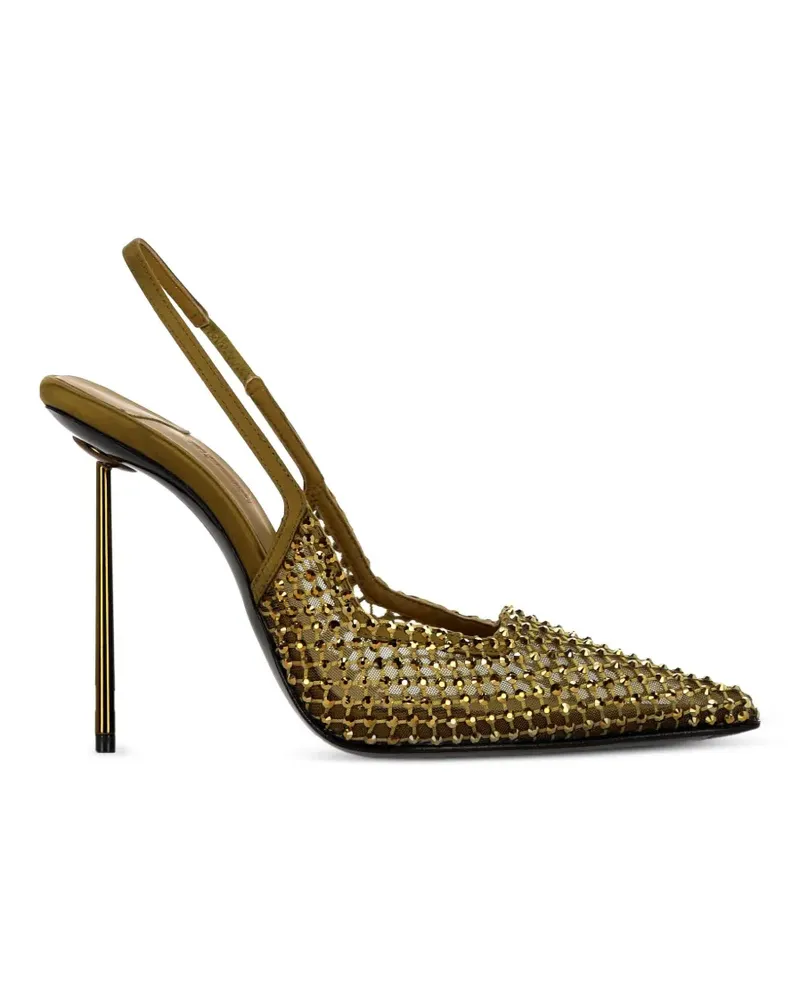 Le Silla Gilda Pumps mit Kristallverzierung - Gold Gold