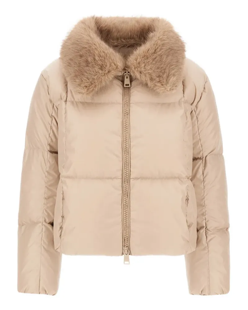 Herno Jacke mit Faux Fur - Nude Nude