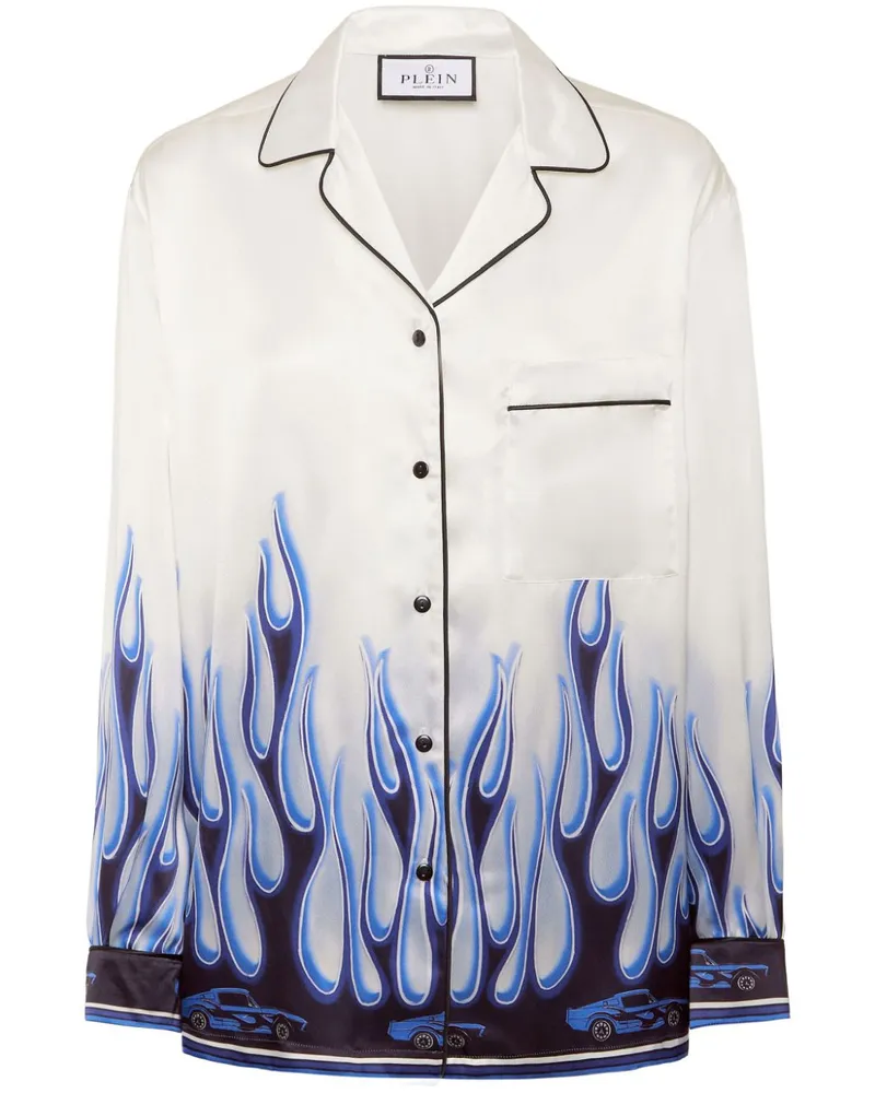 Philipp Plein Flame T-Shirt - Weiß Weiß