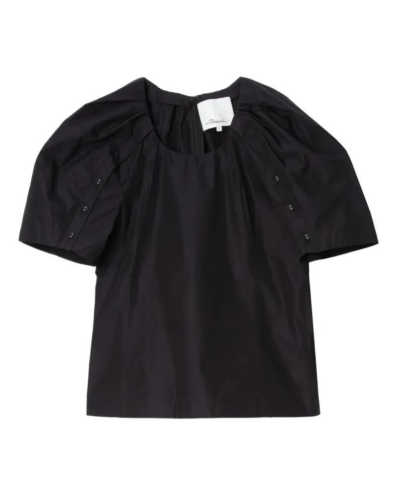 3.1 phillip lim Bloom scoop-neck top - Schwarz Schwarz