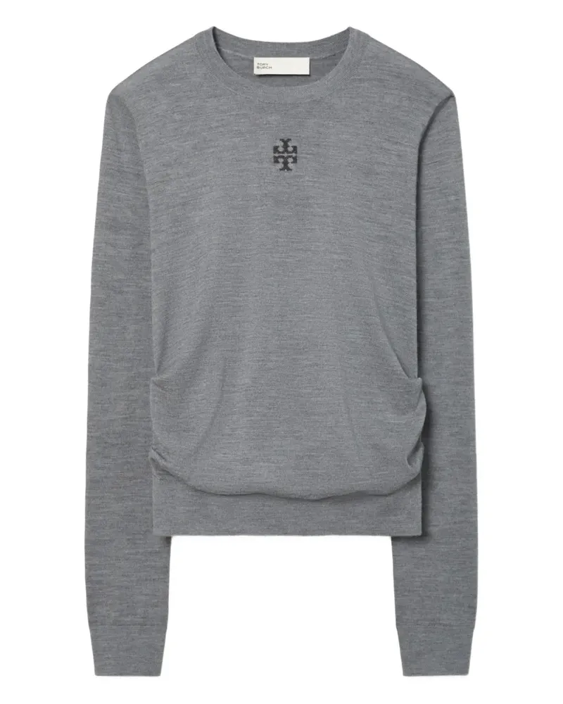 Tory Burch Pullover mit Logo-Stickerei - Grau Grau