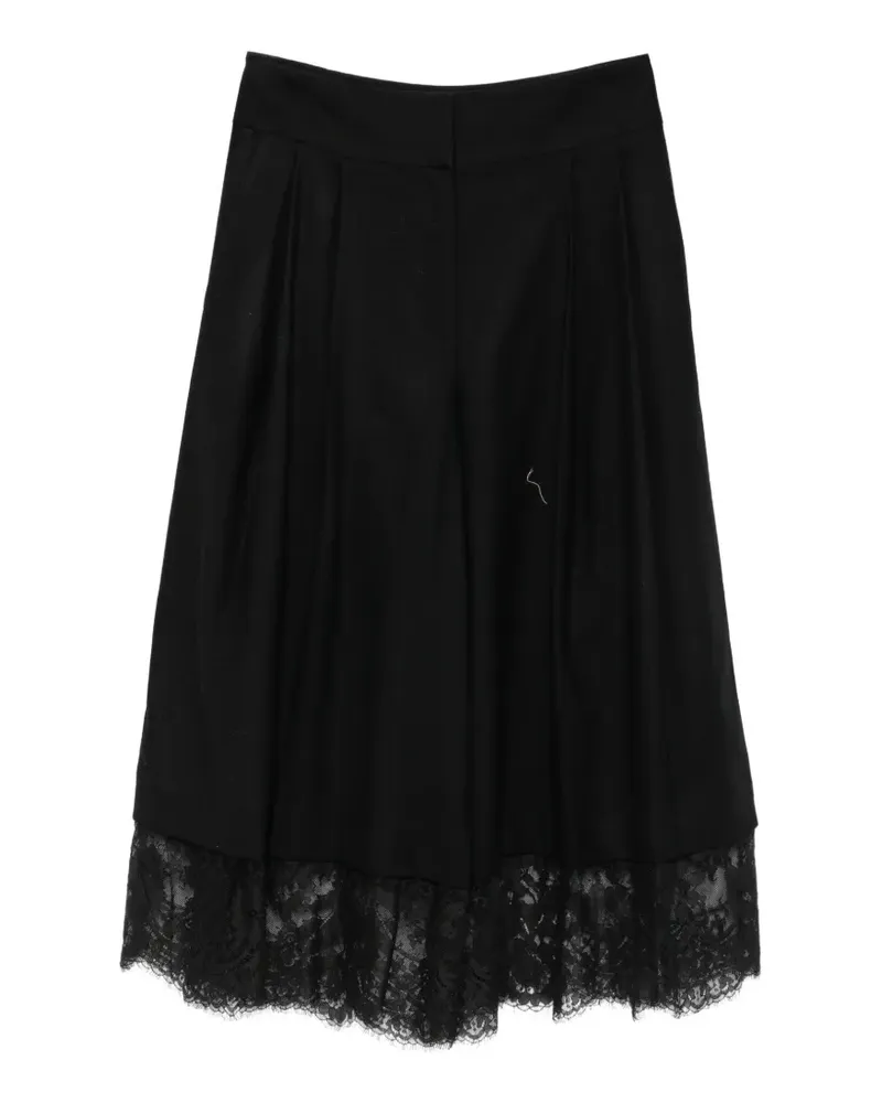 Zimmermann Culotte mit Spitzenbesatz - Schwarz Schwarz
