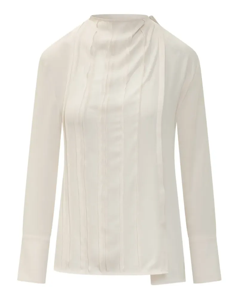 Victoria Beckham seam-detail long-sleeve blouse - Weiß Weiß