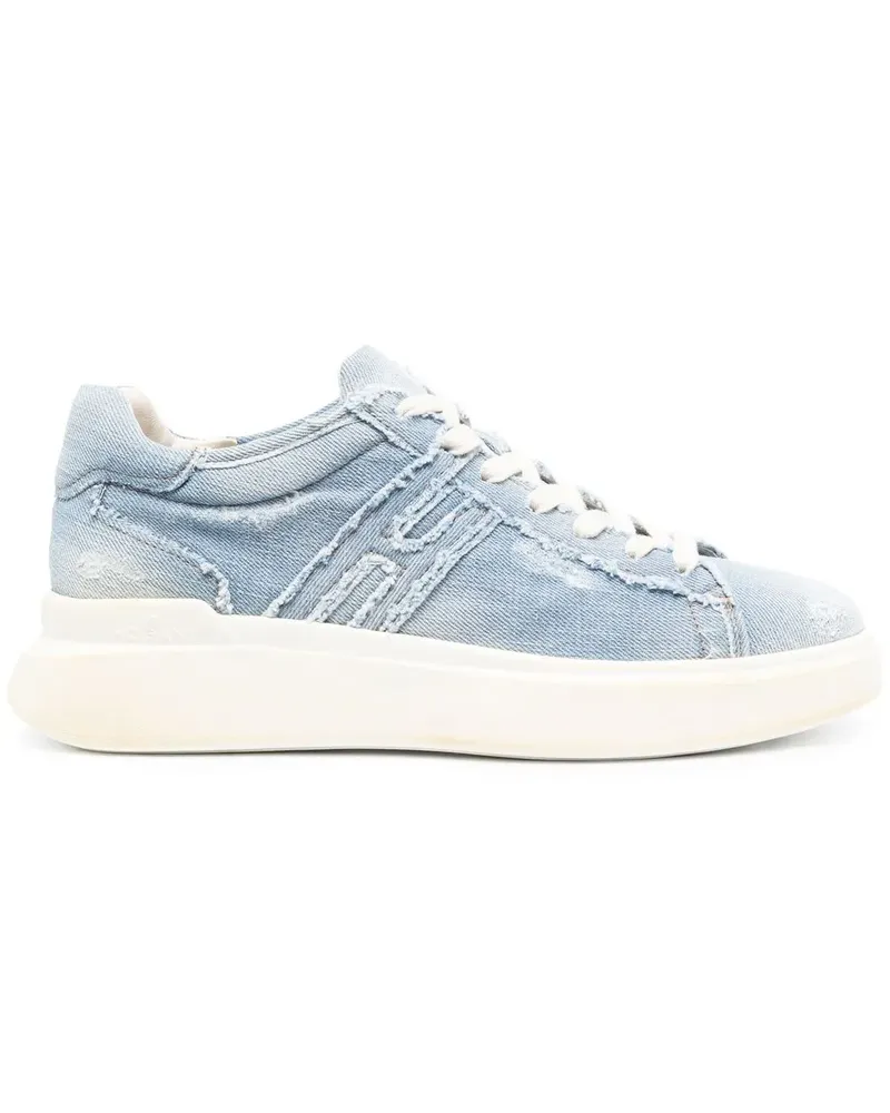Hogan Jeans-Sneakers im Distressed-Look - Blau Blau