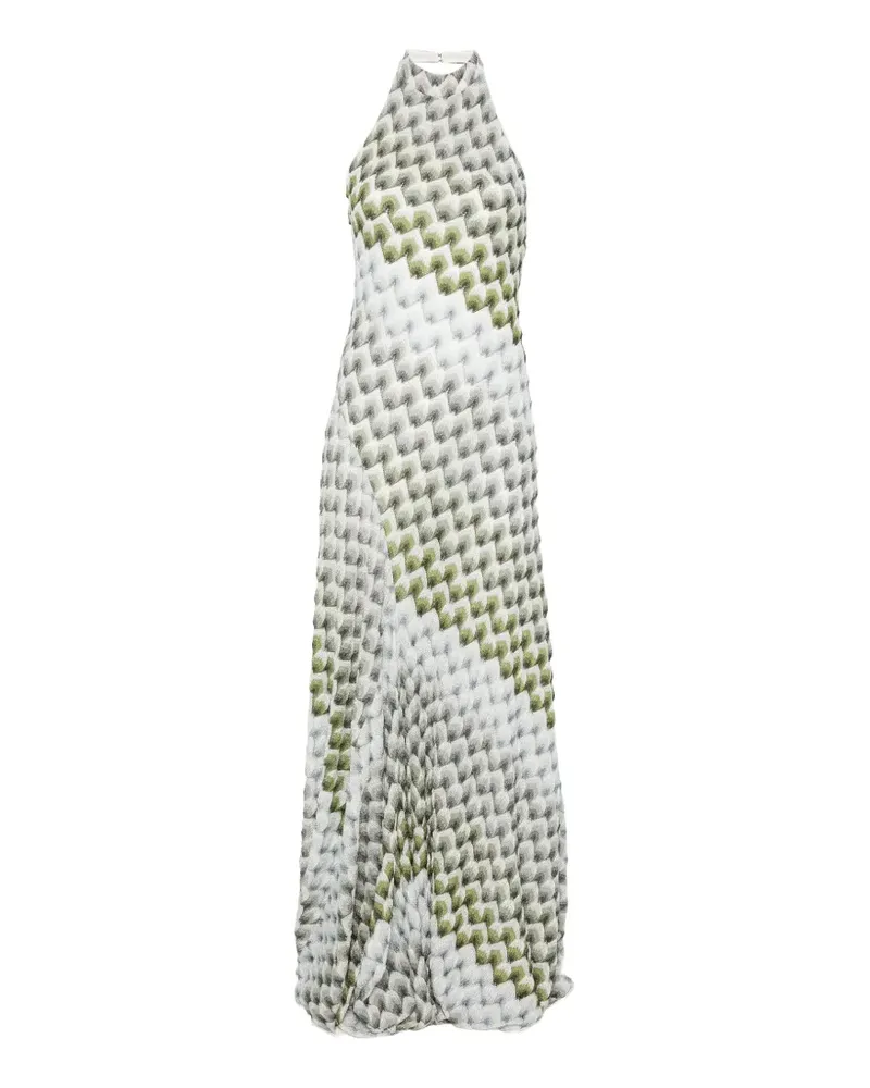 Missoni zigzag-pattern maxi dress - Weiß Weiß
