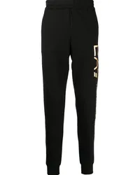 EA7 Jogginghose mit Logo-Print Schwarz