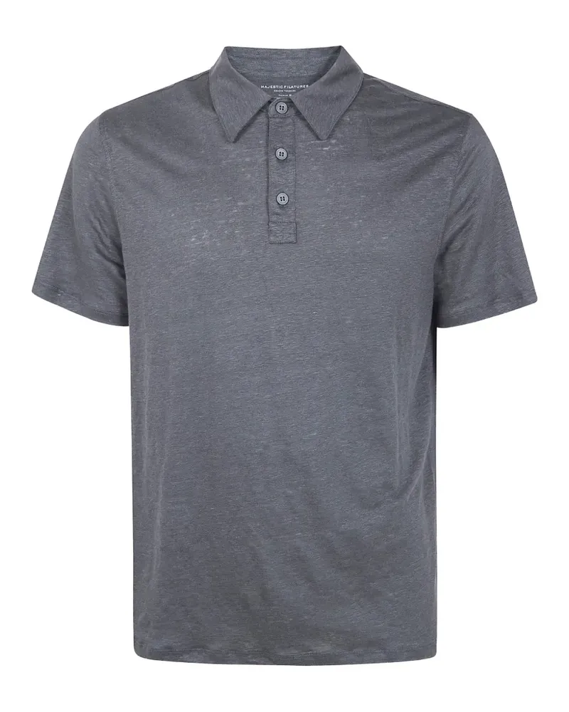 Majestic buttoned polo shirt - Grau Grau