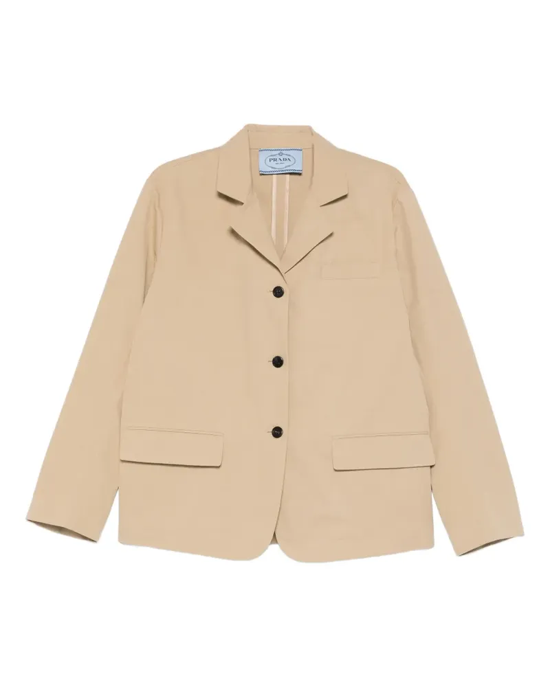 Prada button-fastening blazer - Nude Nude