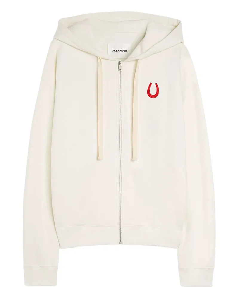 Jil Sander Hoodie mit Hufeisen-Print - Nude Nude