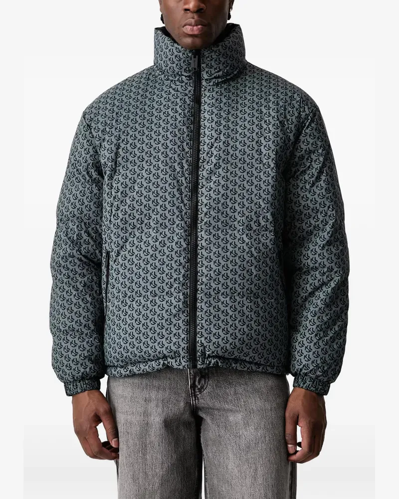 Karl Lagerfeld reversible monogram-print jacket - Grau Grau