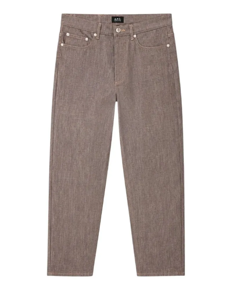 A.P.C. Jean Martin straight-leg five-pocket jeans - Braun Braun