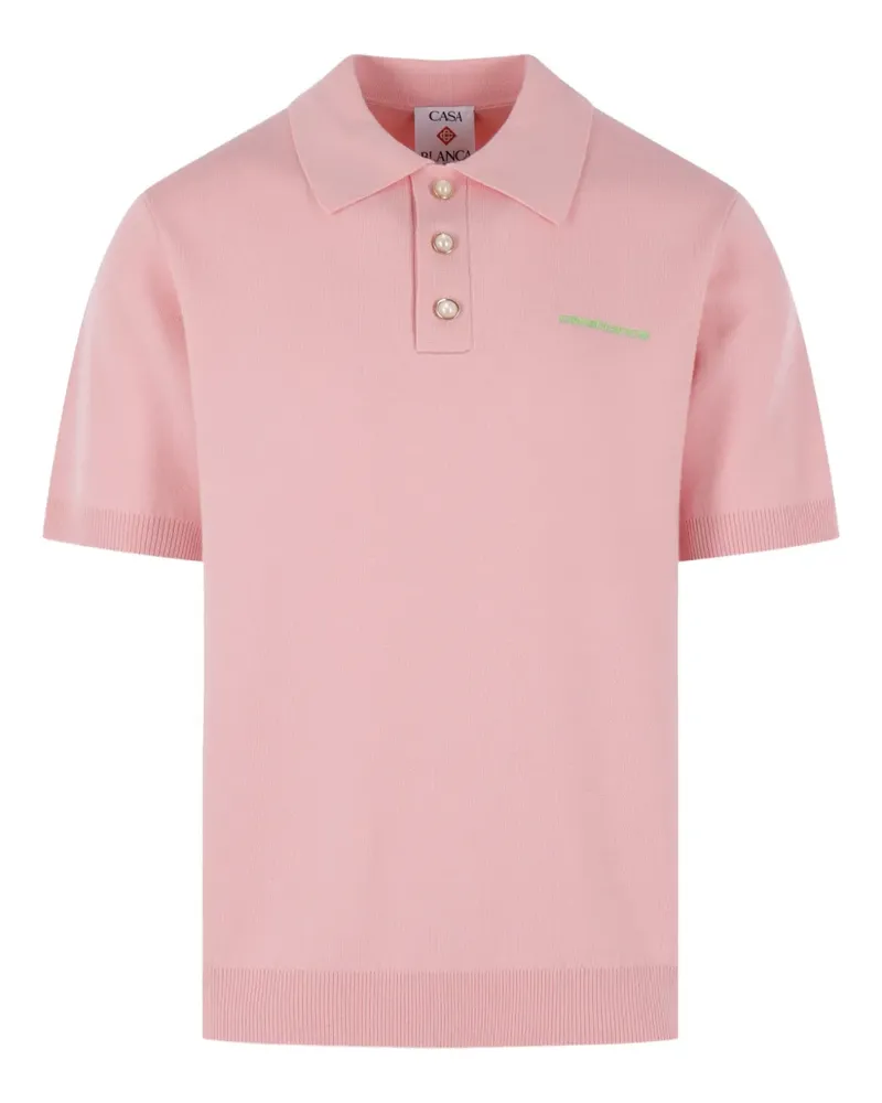 Casablanca Paris Poloshirt mit Logo - Rosa Rosa