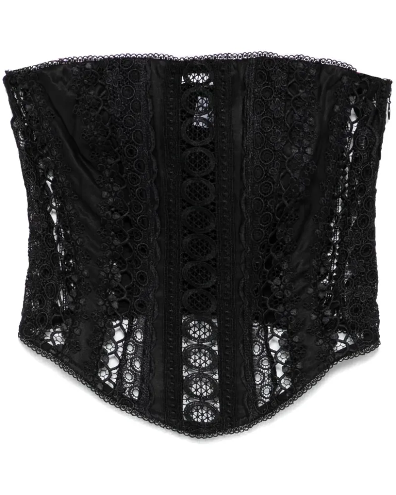 Charo Ruiz Lathie Bustier-Top - Schwarz Schwarz