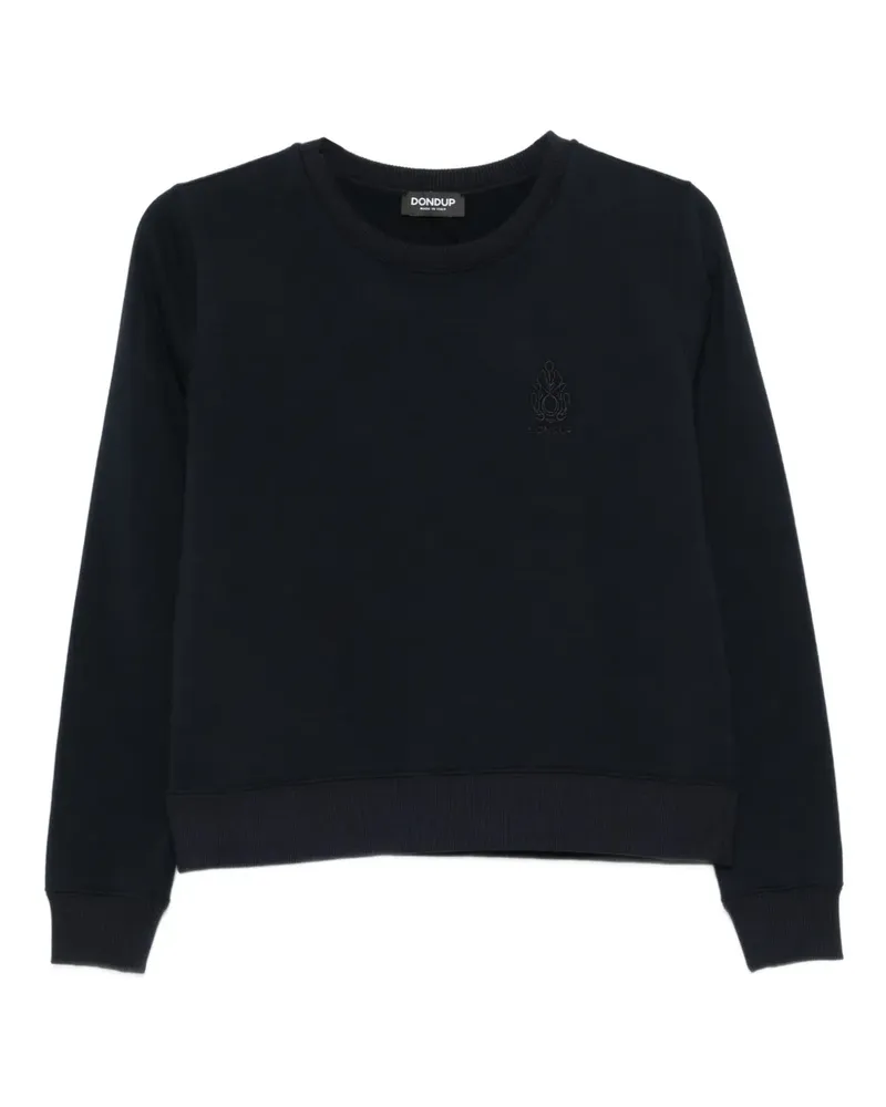 Dondup Sweatshirt mit Logo-Stickerei - Blau Blau