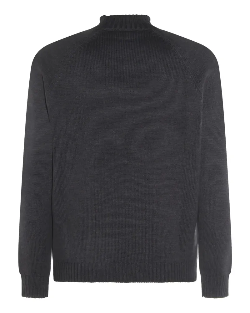 Zanone V-Ausschnitt-Pullover mit Raglanärmeln - Grau Grau