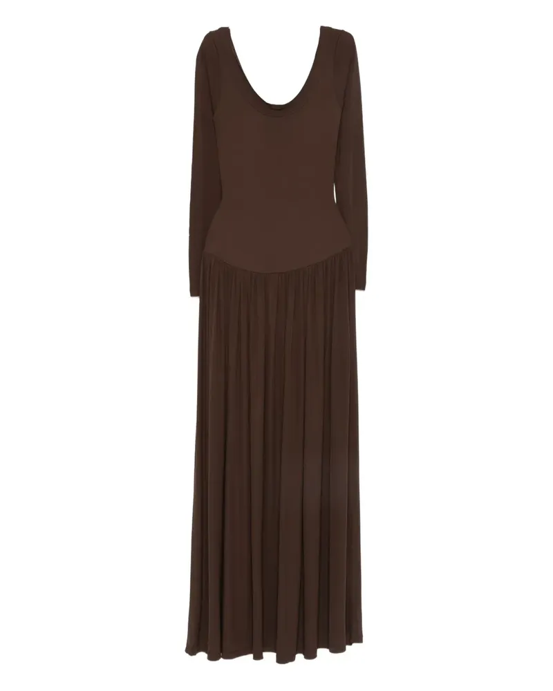 Aya Muse Langärmeliges Kleid - Braun Braun