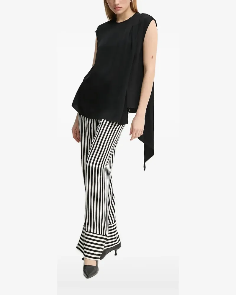 Day Birger et Mikkelsen Oberteil mit drapierten Schultern - Schwarz Schwarz