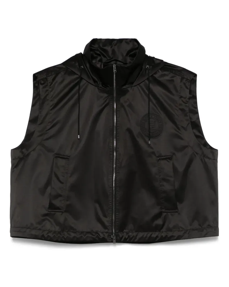 Fendi Weste aus Satin - Schwarz Schwarz