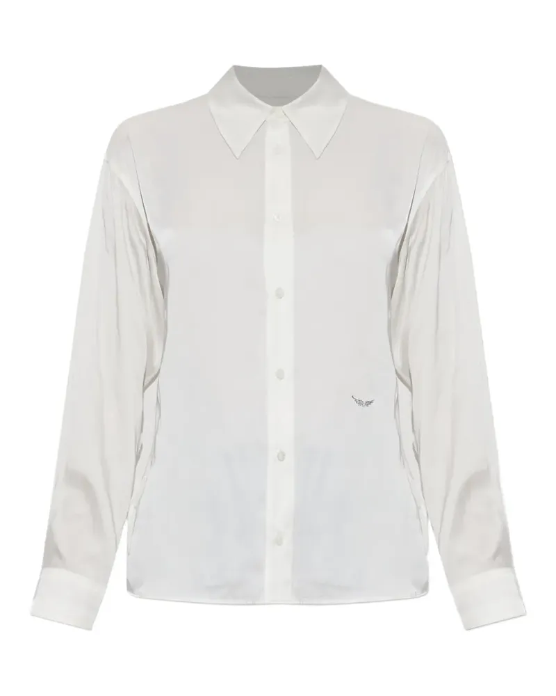 Zadig & Voltaire Tyrica crystal-embellished shirt - Weiß Weiß