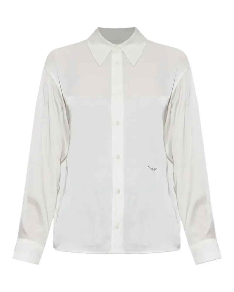 Zadig & Voltaire Tyrica crystal-embellished shirt - Weiß Weiß
