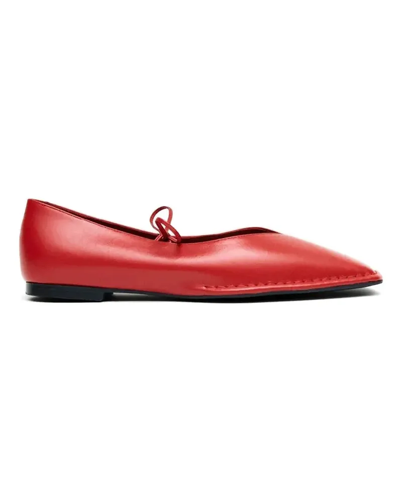 Alohas Sway Ballerinas mit eckiger Kappe - Rot Rot